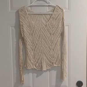 Cream sweater barley worn! Chandi & lia medium